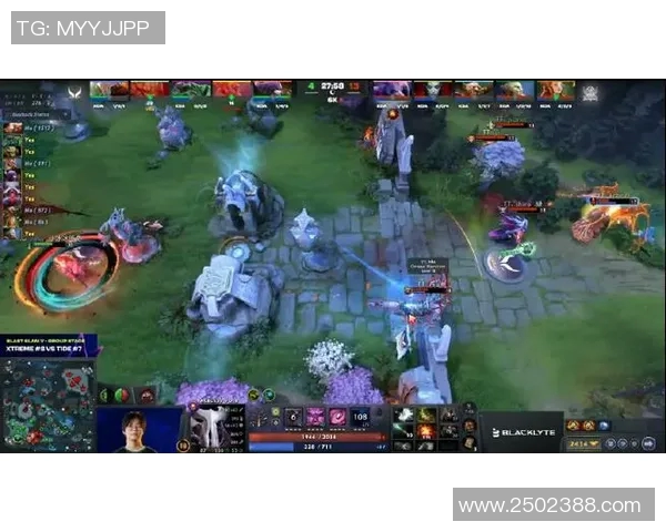 DOTASLAM大满贯赛事BlackNYellow战队选手高地防守反击